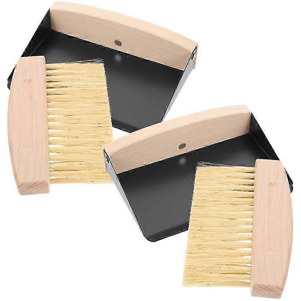 Desktop Cleaning Brush 2Sets for Cleaning Small Keyboard Computer Dustpan Set