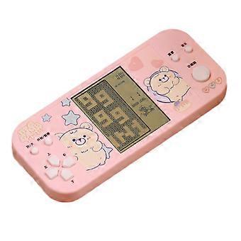 Handheld-Spielkonsole für Kinder, horizontal, rosa