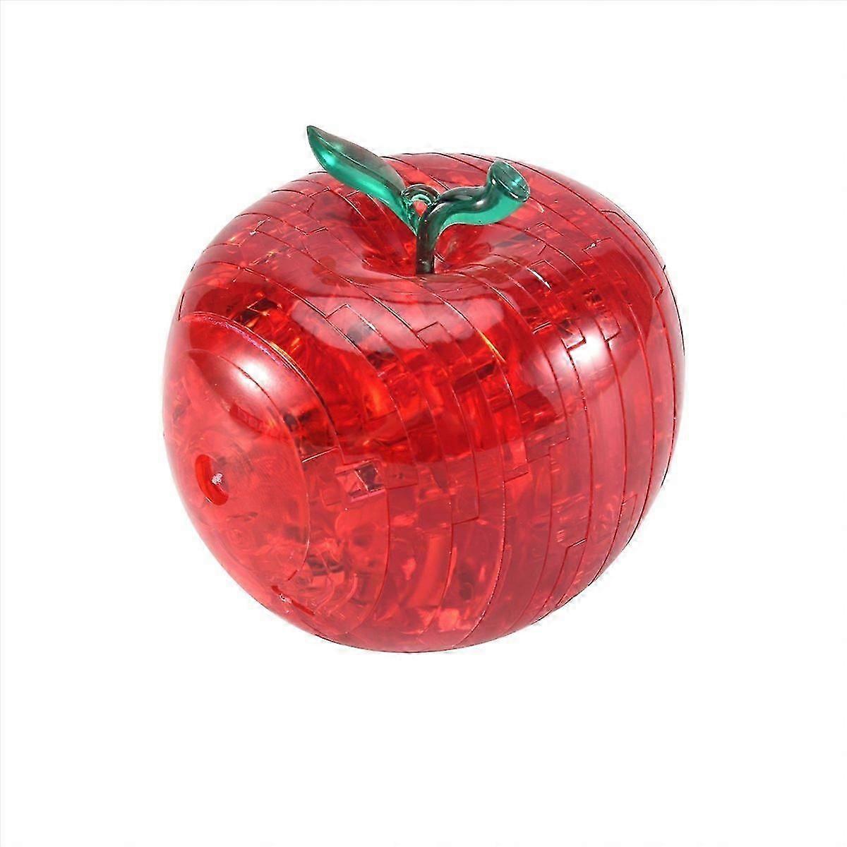 3D Crystal Puzzle - Red-Apple