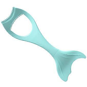 Blue Silicone Eyeliner Applicator for Eye Makeup with 2Pcs Reusable Aid Tool