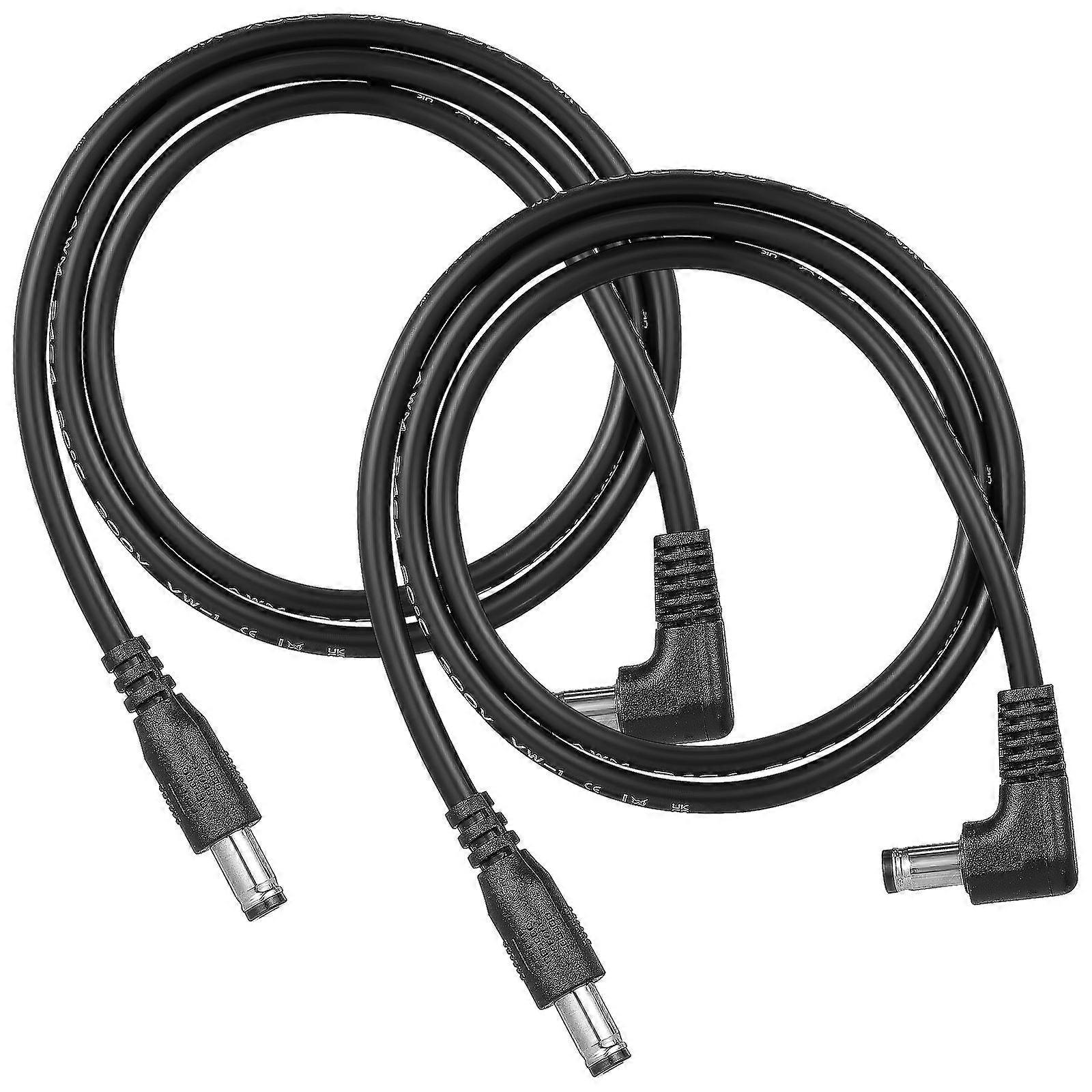 2Pcs Musical Instrument Cables Adapter Cables Effector DC Power Cables