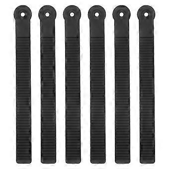 6pcs Snowboard Binding Strap Replacement: Adjustable Ladder Straps - Heavy Duty Ankle Binding Parts - Universal Ratchet Buckle Accessories
