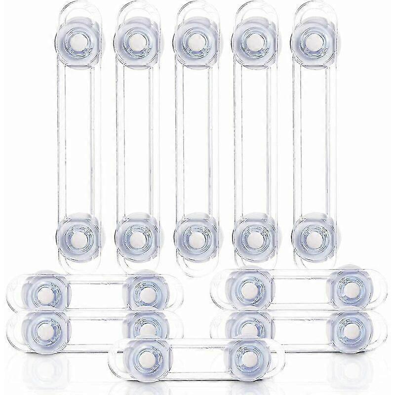 10-piece Multi-function Security Lock, Soft Belt Anti-opening Transparent Gift