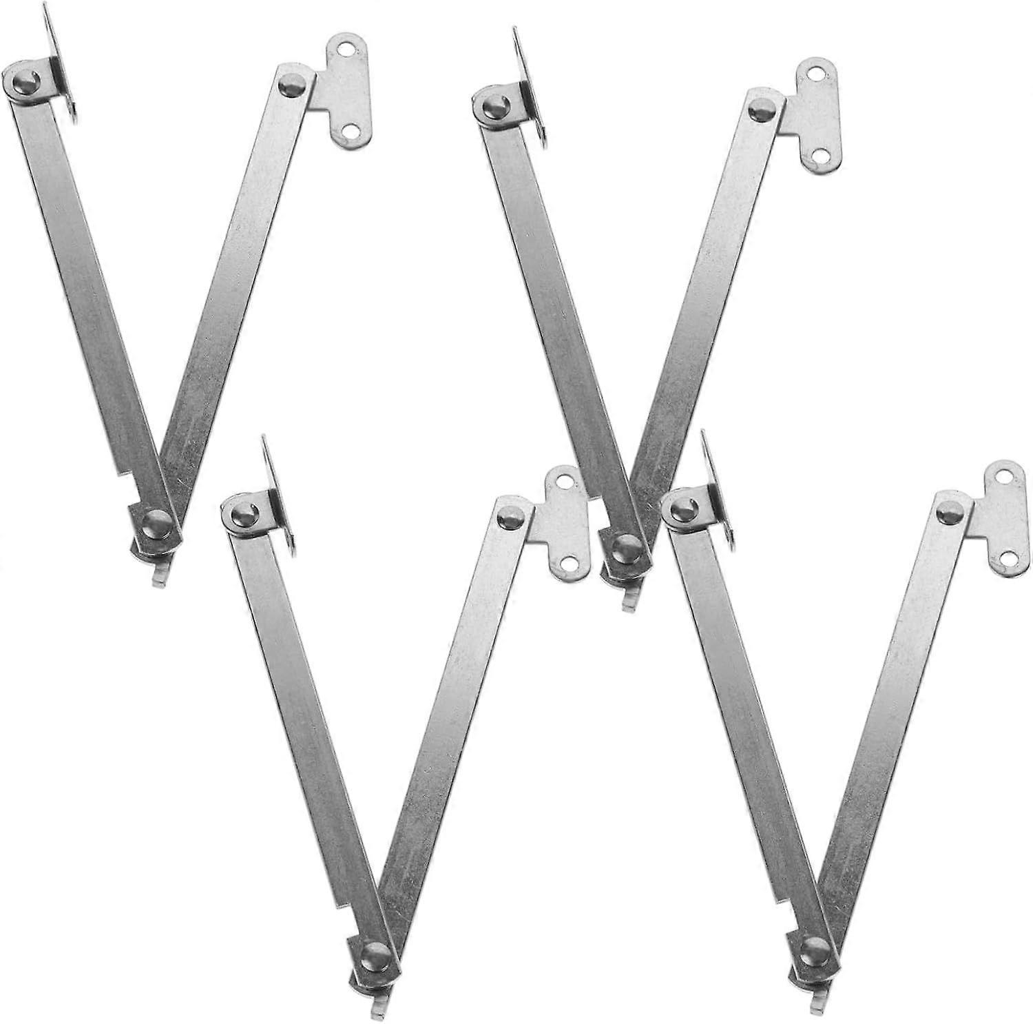 4pcs Silver Iron Cabinet Pull Rod Support Hinges with Self Balancing