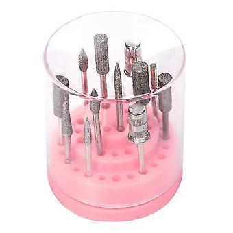 Nail Drill Bits Holder and Organizer, 48Hole Clear Acrylic Storage Stand for Salon and Home