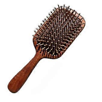 Charaktervolle Haarbürste mit handförmigem Holzkissen und Holzstiften