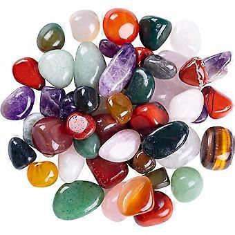 1lb naturlige tumlede steiner og krystaller bulk - assorterte tumlede polerte steiner
