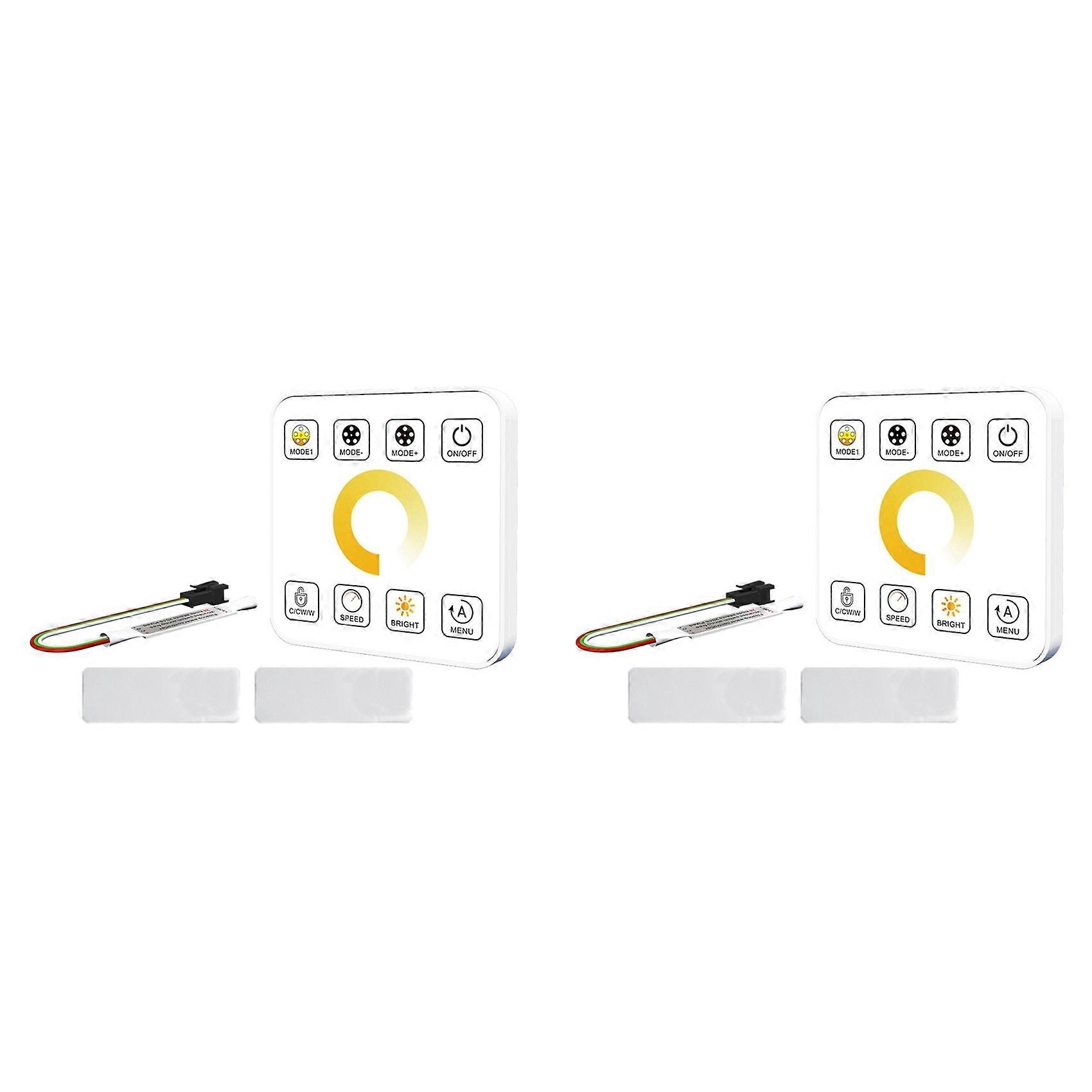 2X LED Strip Light Controller with 8Key Touch Panel RF Wireless Controller Reflux Pixel Control,C