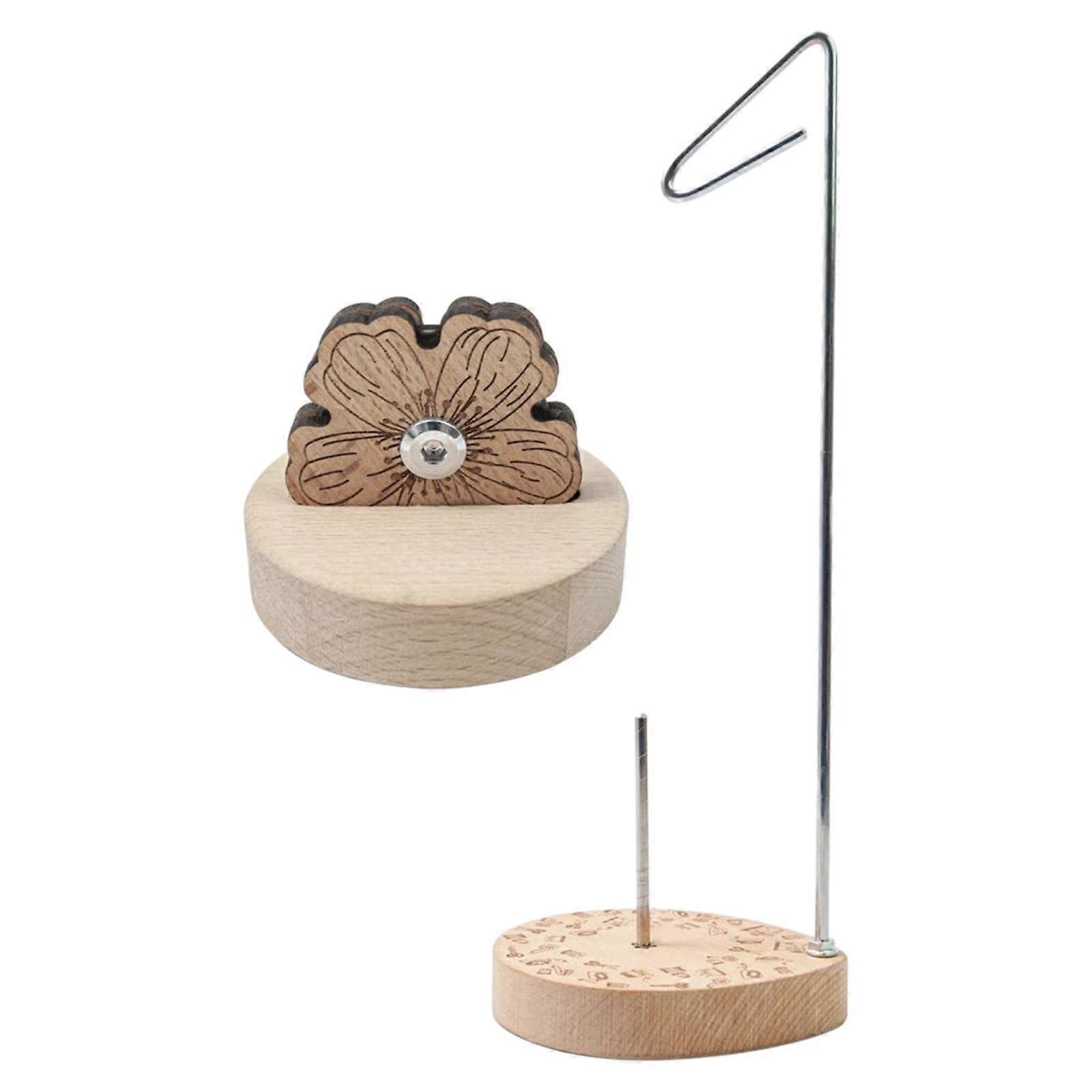 Thread Spool Holder with Thread Cutter Accs Simple Using Single Thread Stand