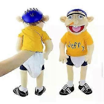 Jeffy Hand Puppet 60cm Plush Stuffed Doll Super Soft Polar Fleece PP Cotton Kids Educational Toy Game Cosplay Gift
