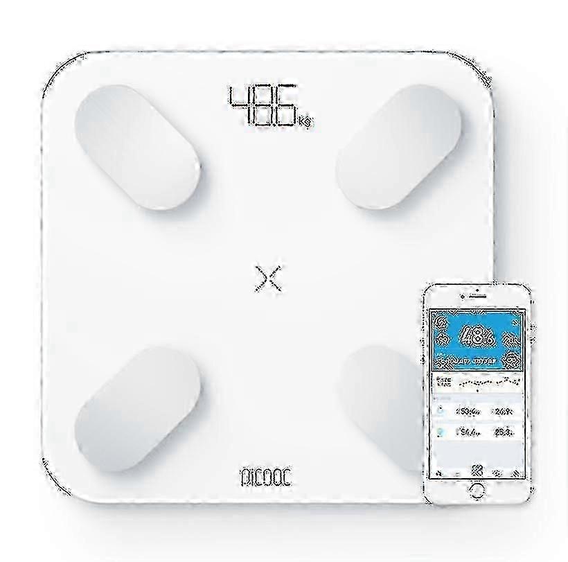 Bathroom Scale White Smart Compatible with Picooc Mini Bluetooth