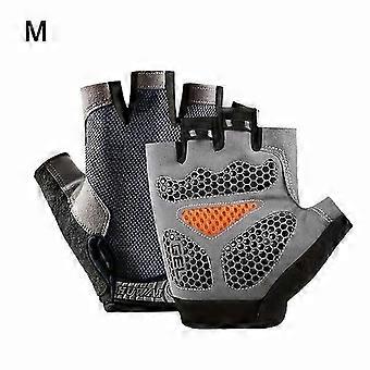Silicone half-finger fitness gloves, 1 pair, non-slip, suitable for weightlifting training