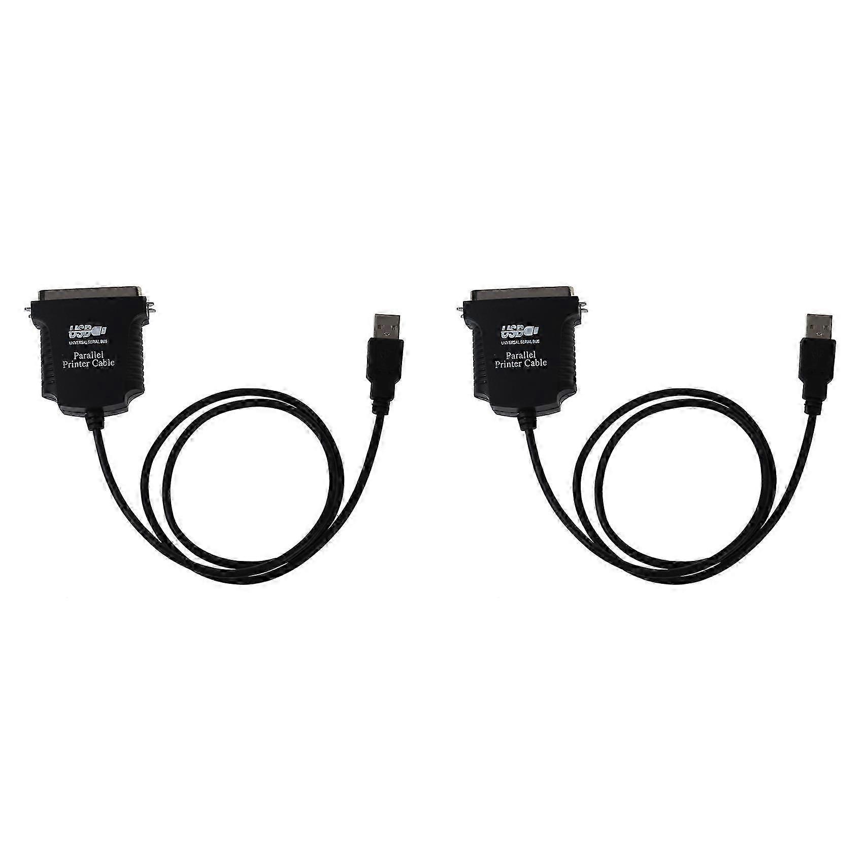 2X Parallel Port DB36 LPT Printer USB Express Card Converter Adapter Black