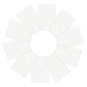 Oval Nail Glue Double-Sided Adhesive Tabs for 10Sheets Transparent
