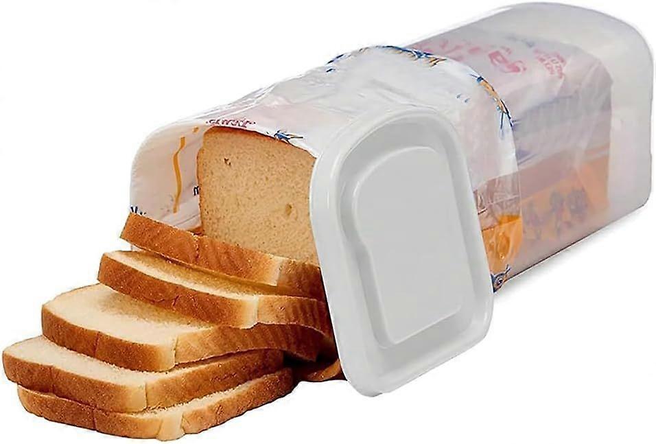 Transparent Plastic Bread Box for Keeping Toast Fresh with Lid, Bread Tray, Bread Storage Container