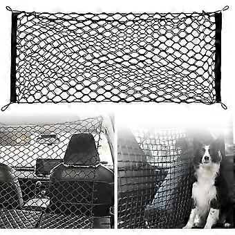 Car protection grille, barrier net with 4 elastic hooks, 120 x 90