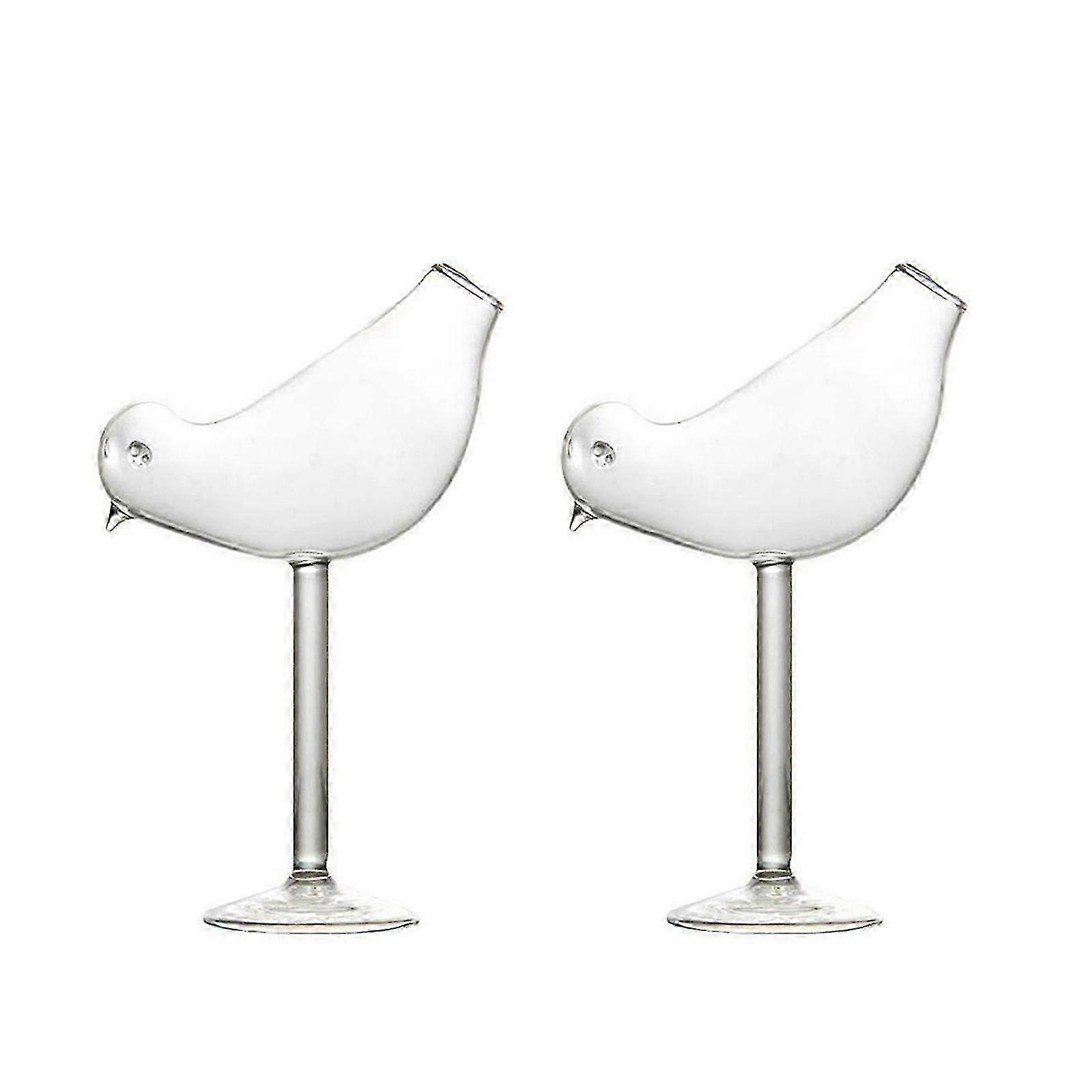 Clear Bird Shaped Borosilicate Glass