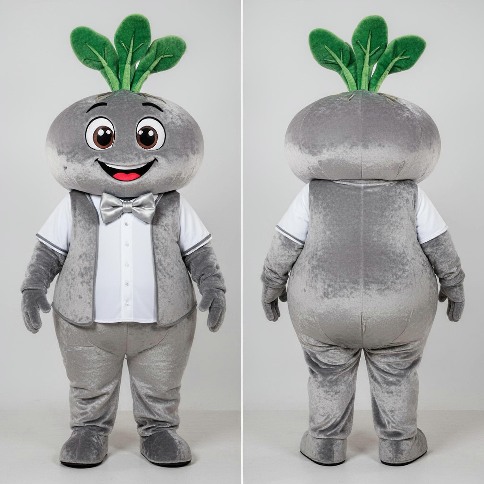 MASTICOT Silver Velvety Turnip Mascot