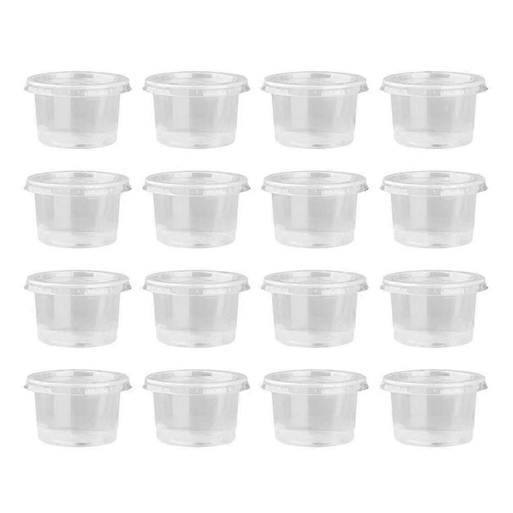 50 Pcs Containers Lids Plastic Pudding Cups Dressing Cups Lids Plastic Appetizer Cup
