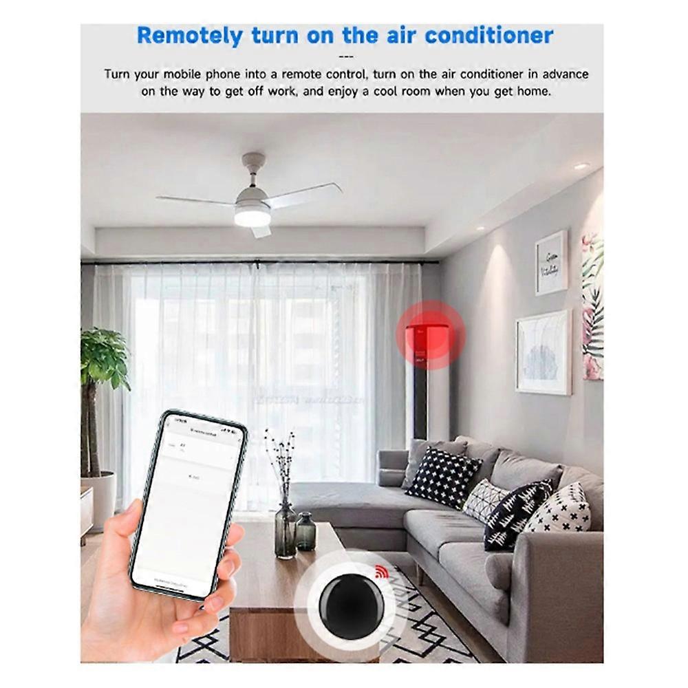 Tuya Zigbee Smart Home IR Remote Control App & Voice Control for AC/TV, Smart IR Remote with Timer Function
