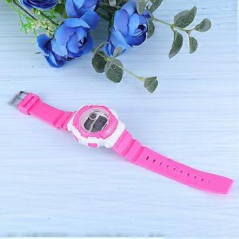 Lovely Electronic Watch For Children With Water Resistant Feature In Rosy Color For Everyday Use 1Pack