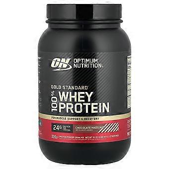 Optimum Nutrition, Gold Standard® 100% Whey, Chocolade Hazelnoot, 2 lb (907 g)