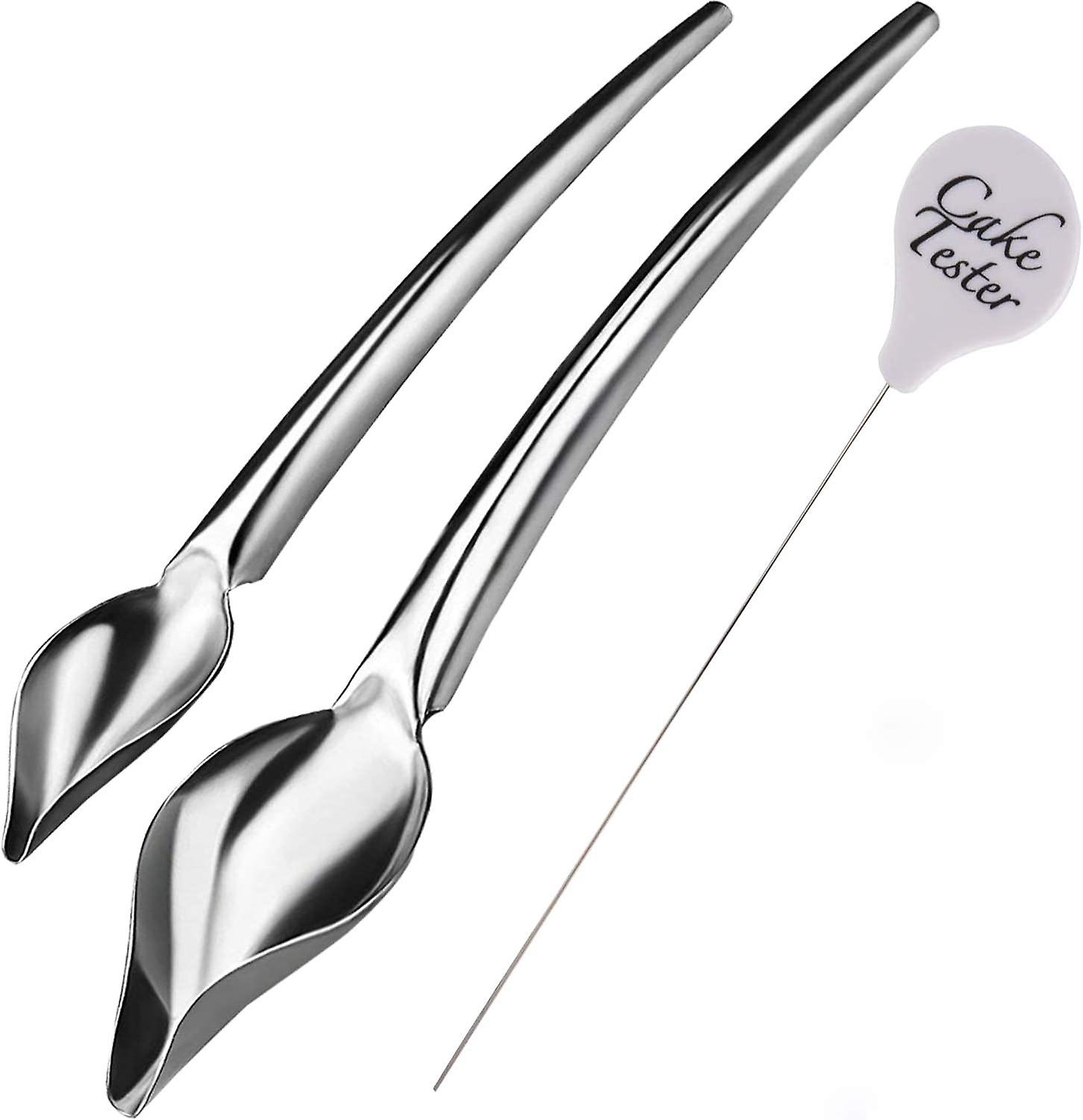 Deco Spoon Multi-use Precision Chef Culinary Chocolate Drawing Spoons Sauce Fondant Cream Pencil Filter Cake for Decorating Plates and Stainless Steel