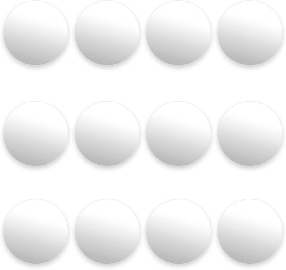 Ballons de baby-foot blancs