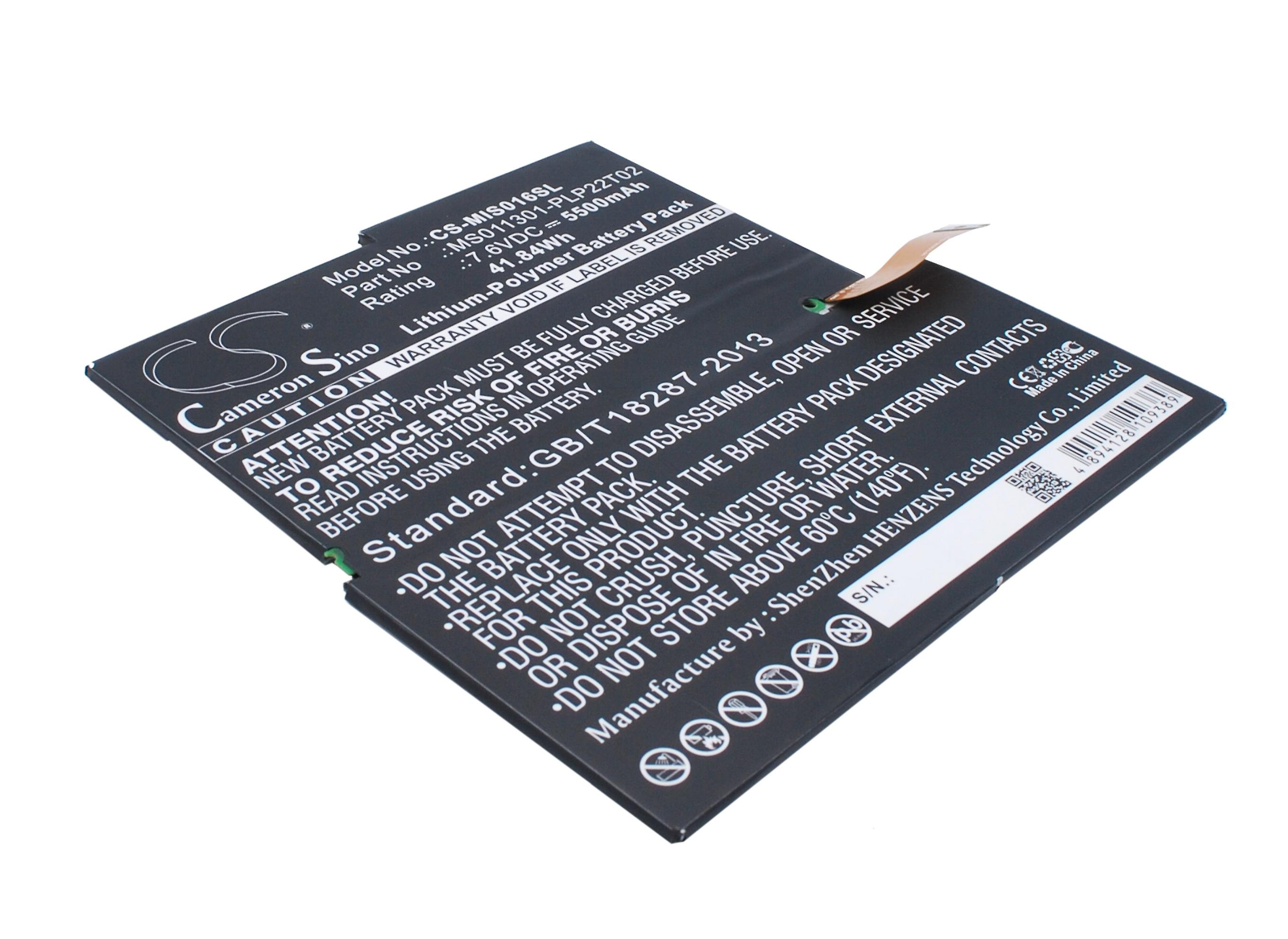 Battery for Microsoft Surface Pro 3 1657 1577-9700 G3HTA005H MS011301-PLP22T02
