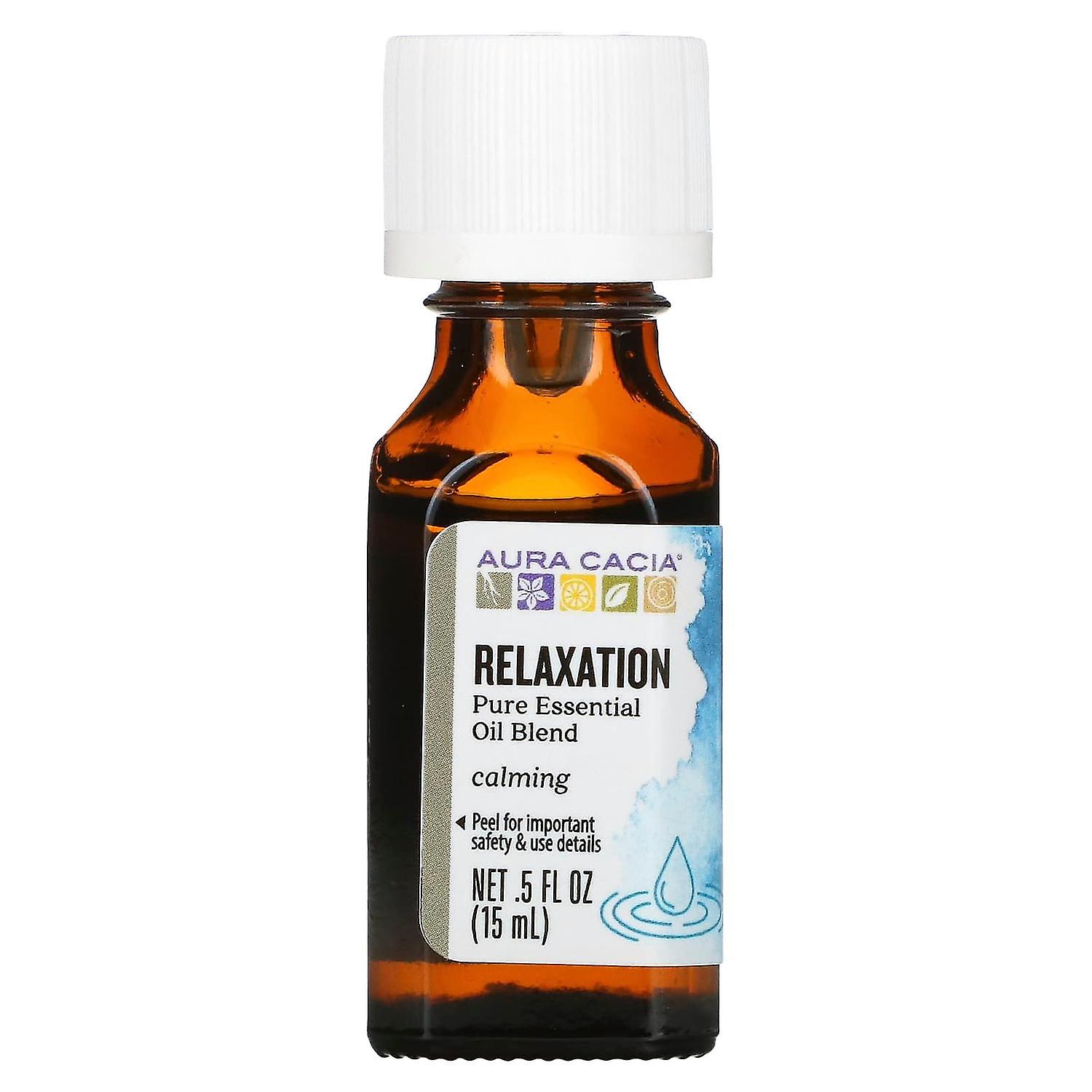 Aura Cacia, Pure Essential Oil Blend, Relaxation, 0.5 fl oz (15 ml)