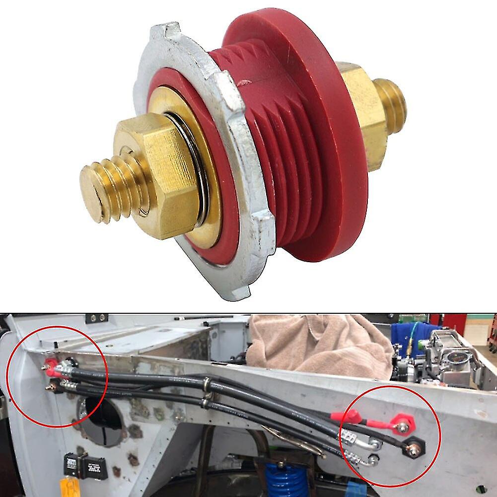 1pcs RV LKW Boot Terl Bulk -through Panel Connector Post 3/8 Stud für Automobile, Wohnmobile, Schiffe, Yachten