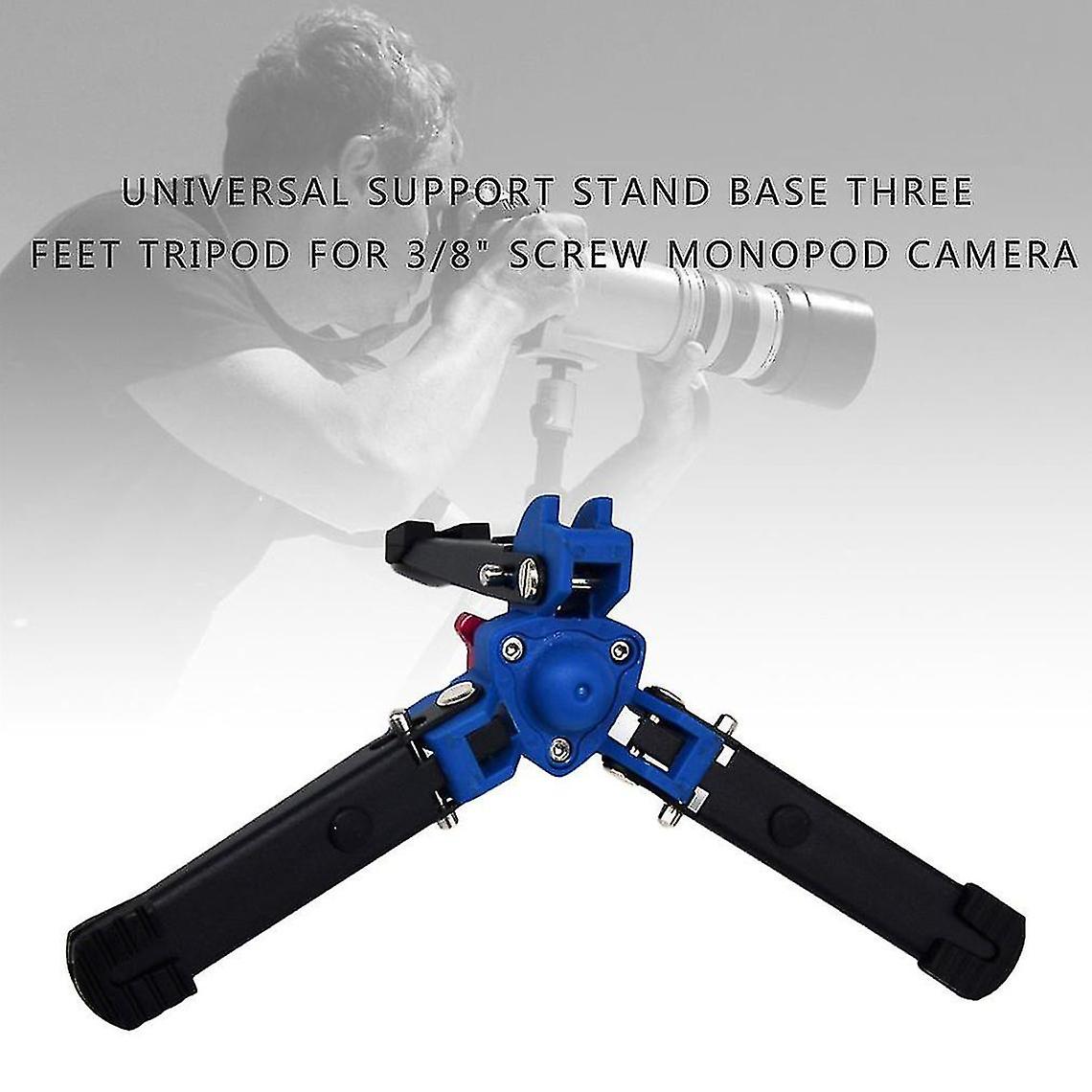Universal Support Stand Tripod Three Leg Tripod For 3/8" Screw Monopod Camera