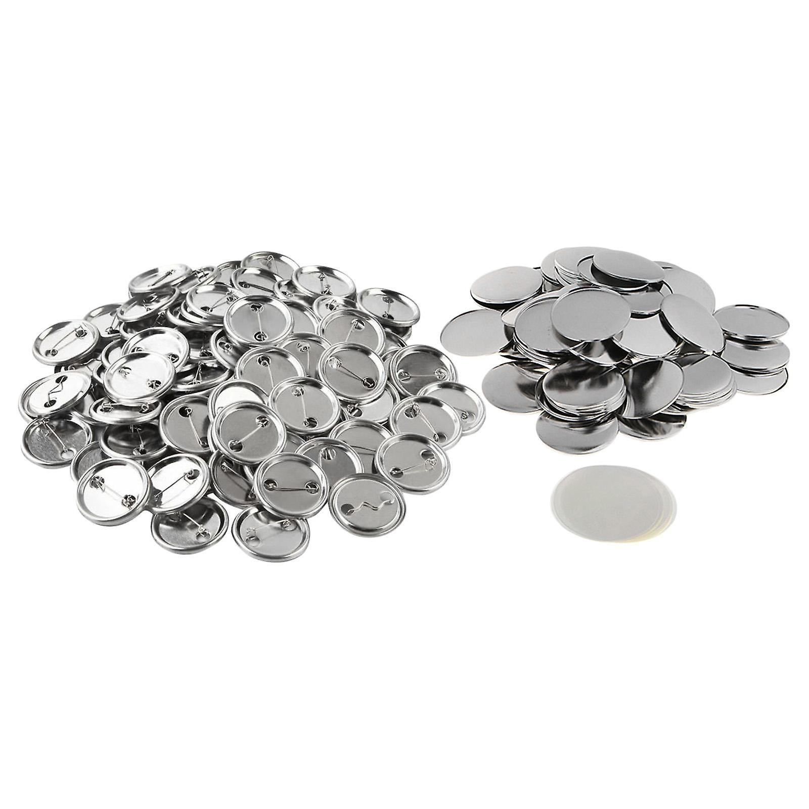 50Sets/100Sets Blank Button Badge Components Supplies for Arts 37mm 100sets