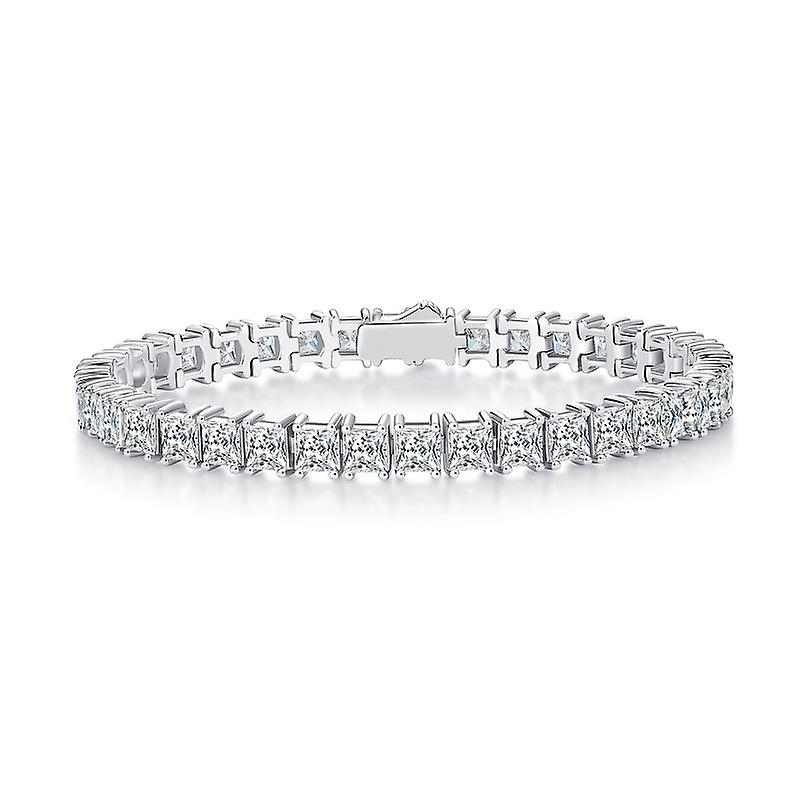 S925 Bracciale Moissanite Argento