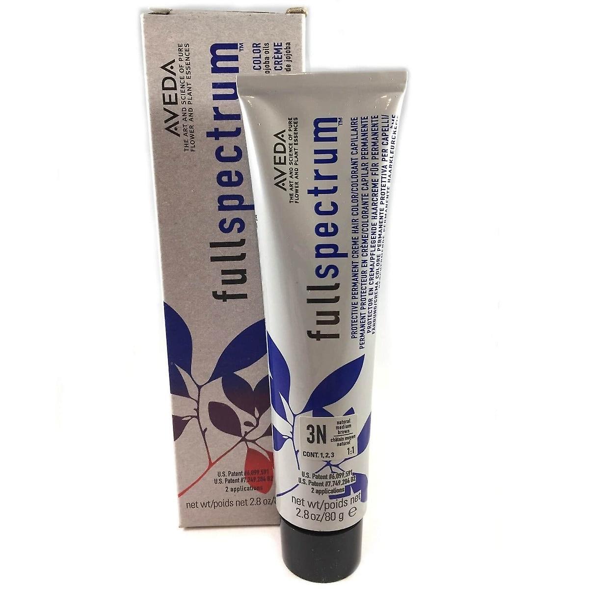 Aveda Color 全光谱 3n 天然中棕色染发霜 2.8 盎司