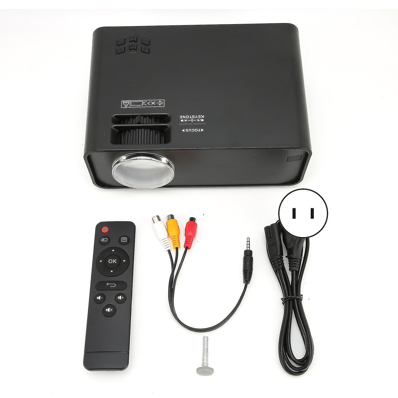 W90 Mini 3d Hd Bluetooth Wifi 480p Led For Android Version Projector Black 100v-240v (us Plug)