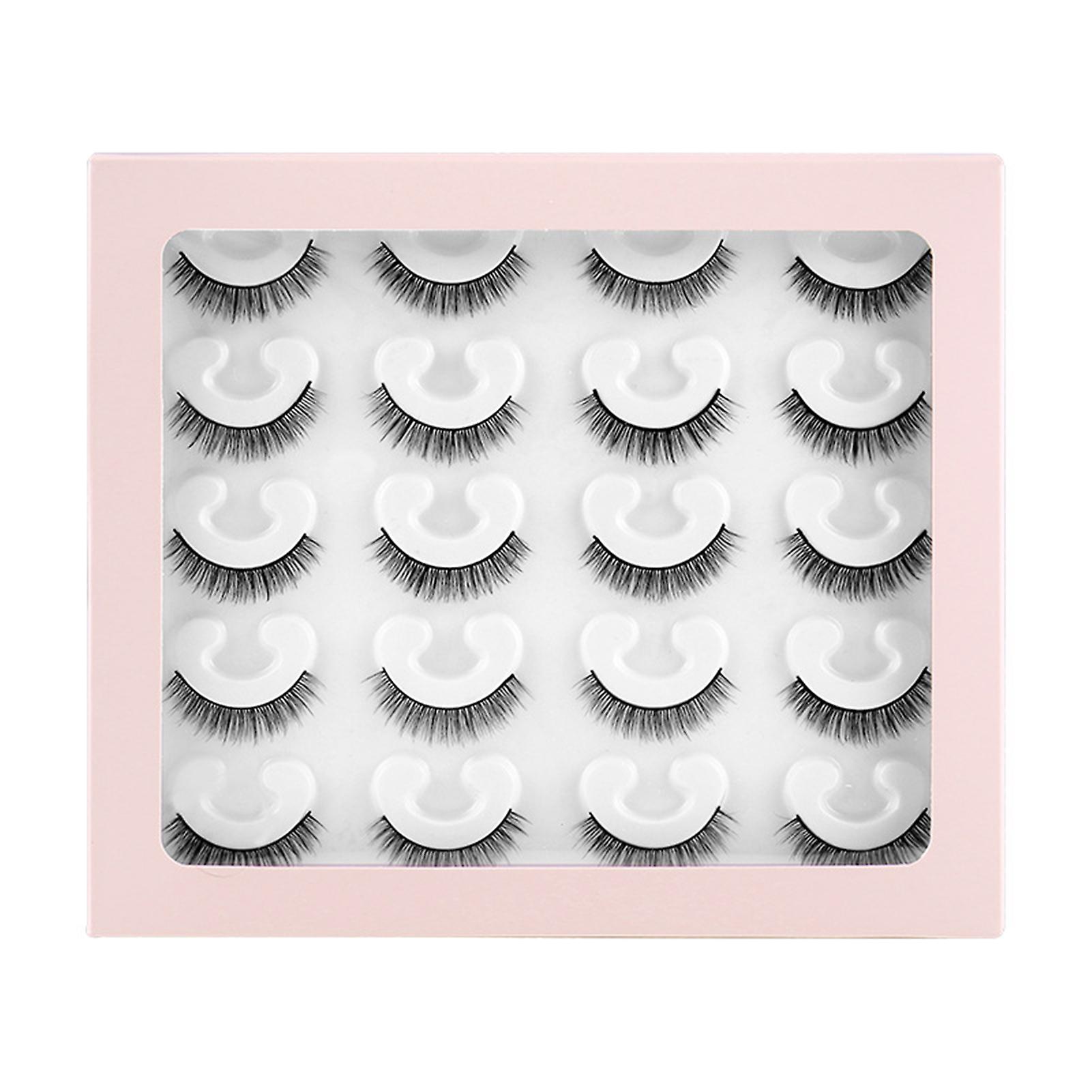10 Pairs Simulation False Eyelashes Multilayered Bushy Curling Up Lashes