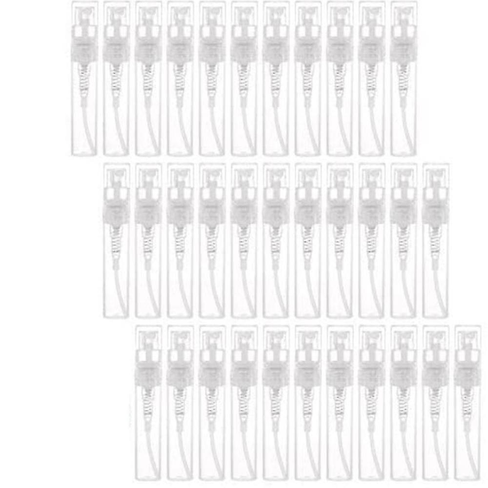 120pcs Transparent Empty Spray Bottles 3ml Plastic Mini Refillable Container Empty Cosmetic Contain