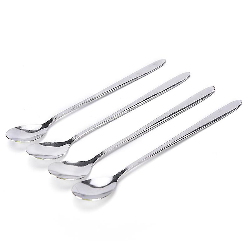 16cm Long Handle Stainless Steel Tea Coffee Spoons Ice Cream Cutlery