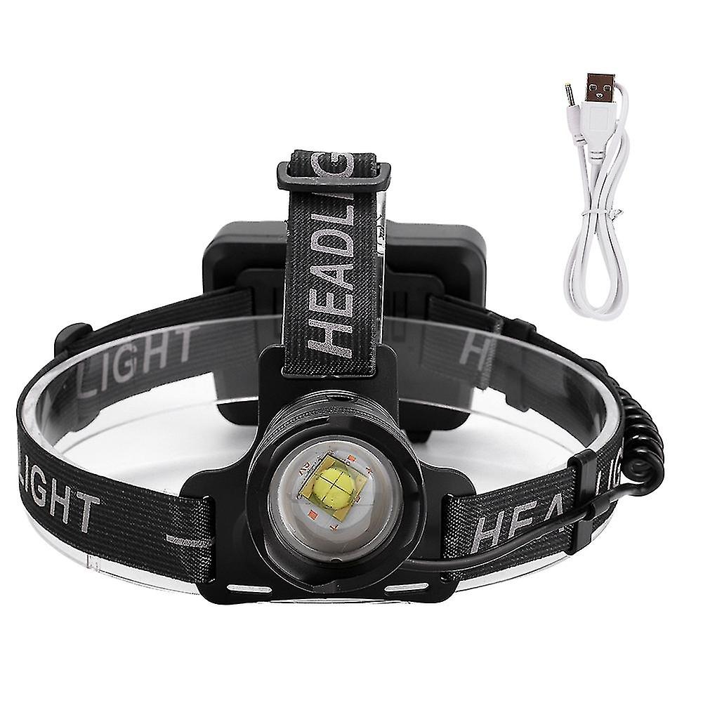 Usb Charging Led Head Light Outdoor Portable Headlight Flashlight For Cycling Camping