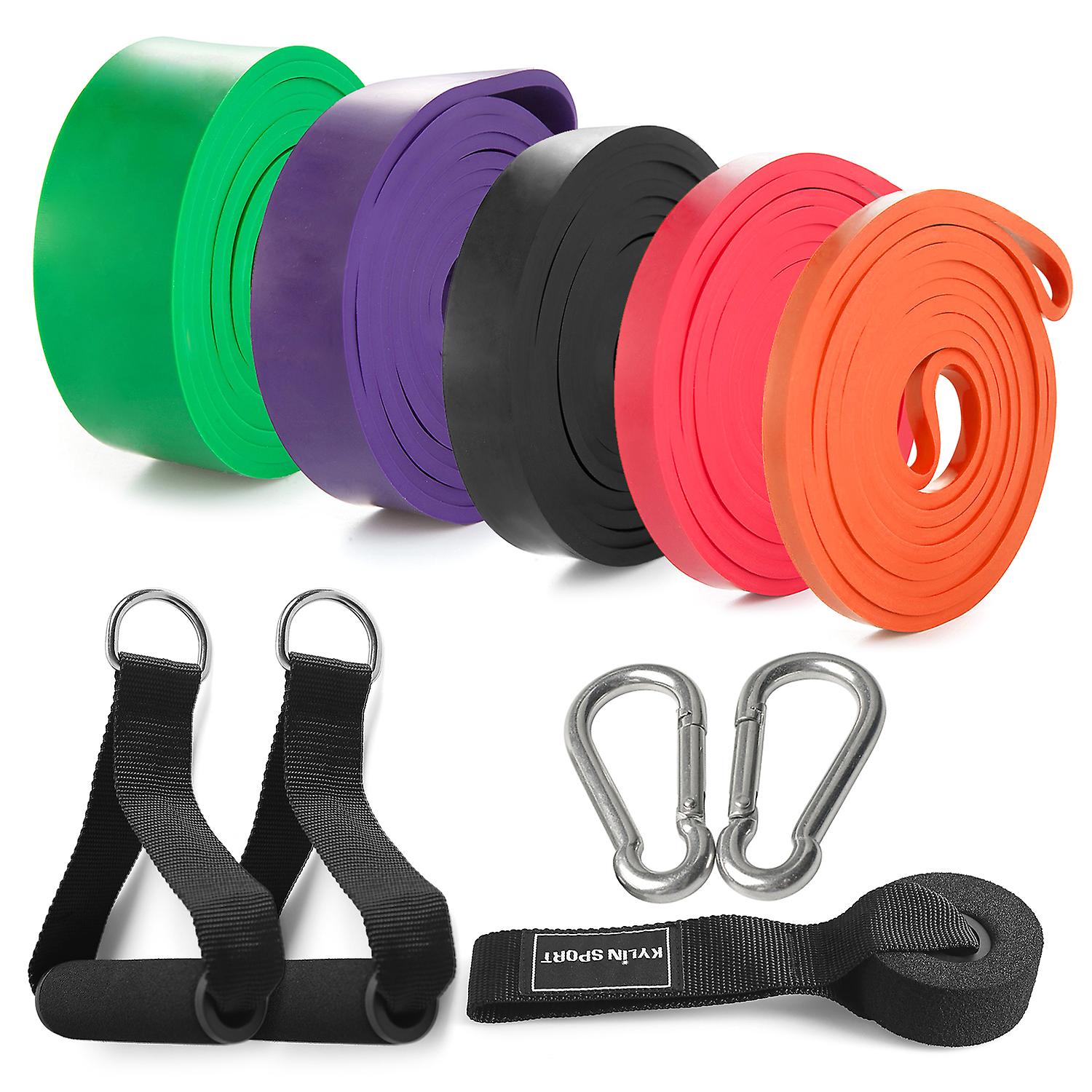 5 Packs Pull Up Assist Bands Set Resistance Loop Bands