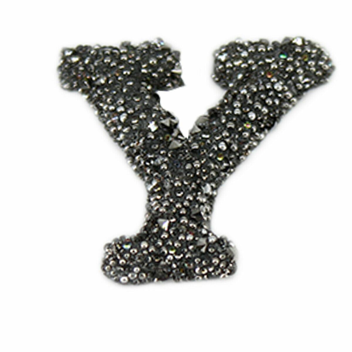 Y Sparkle Alphabet Embroidery Patches