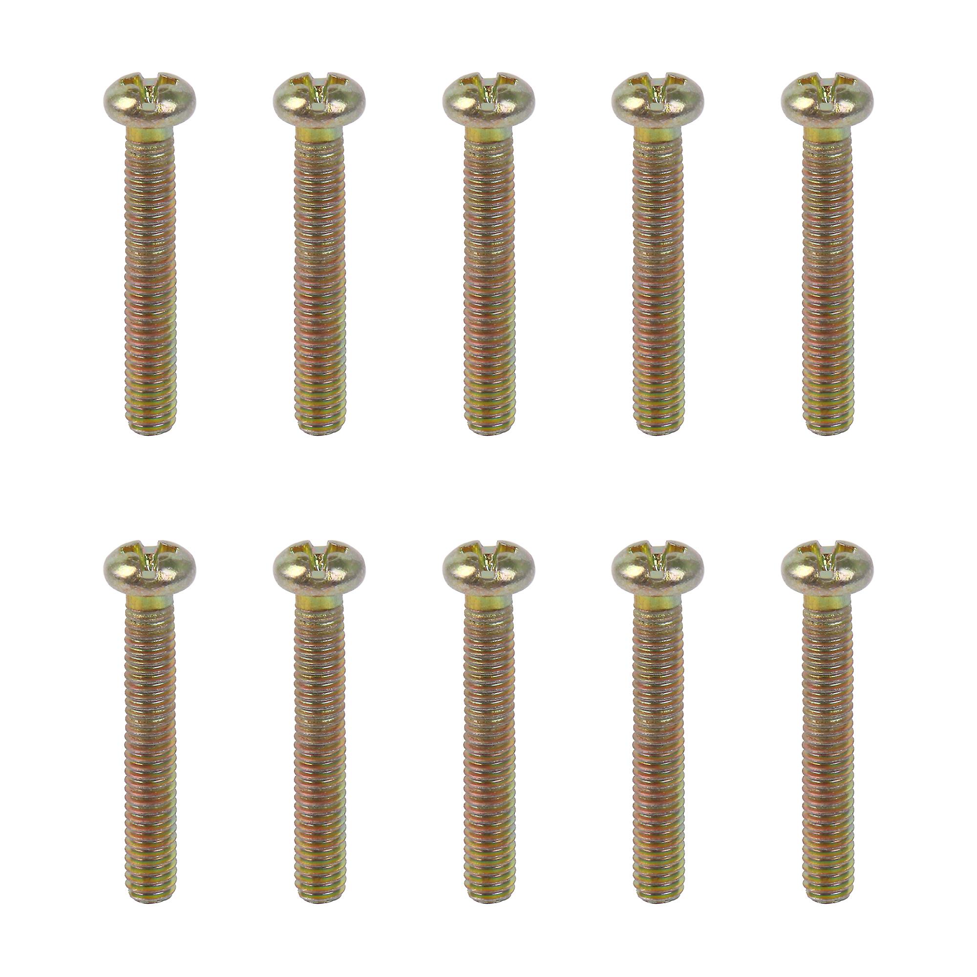 10Pcs Self Tapping Drilling Screws for Soft Metal and Wood M4 x 25 mm