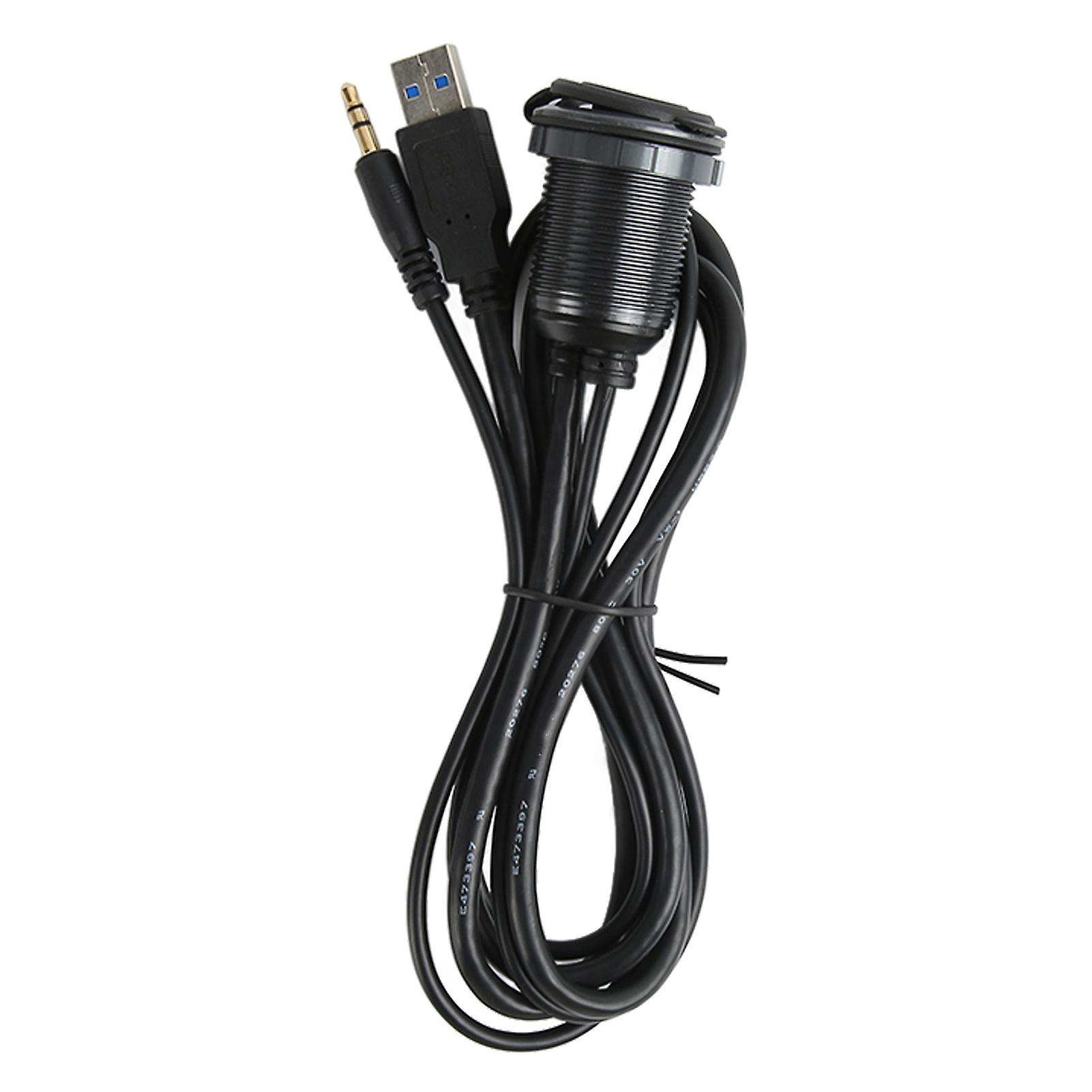 USB Dash Mount Adapter For Vehicle Panel Waterproof Function Fast Transfer With Led Indicator And Full Profile Installation Bracket Multi Use