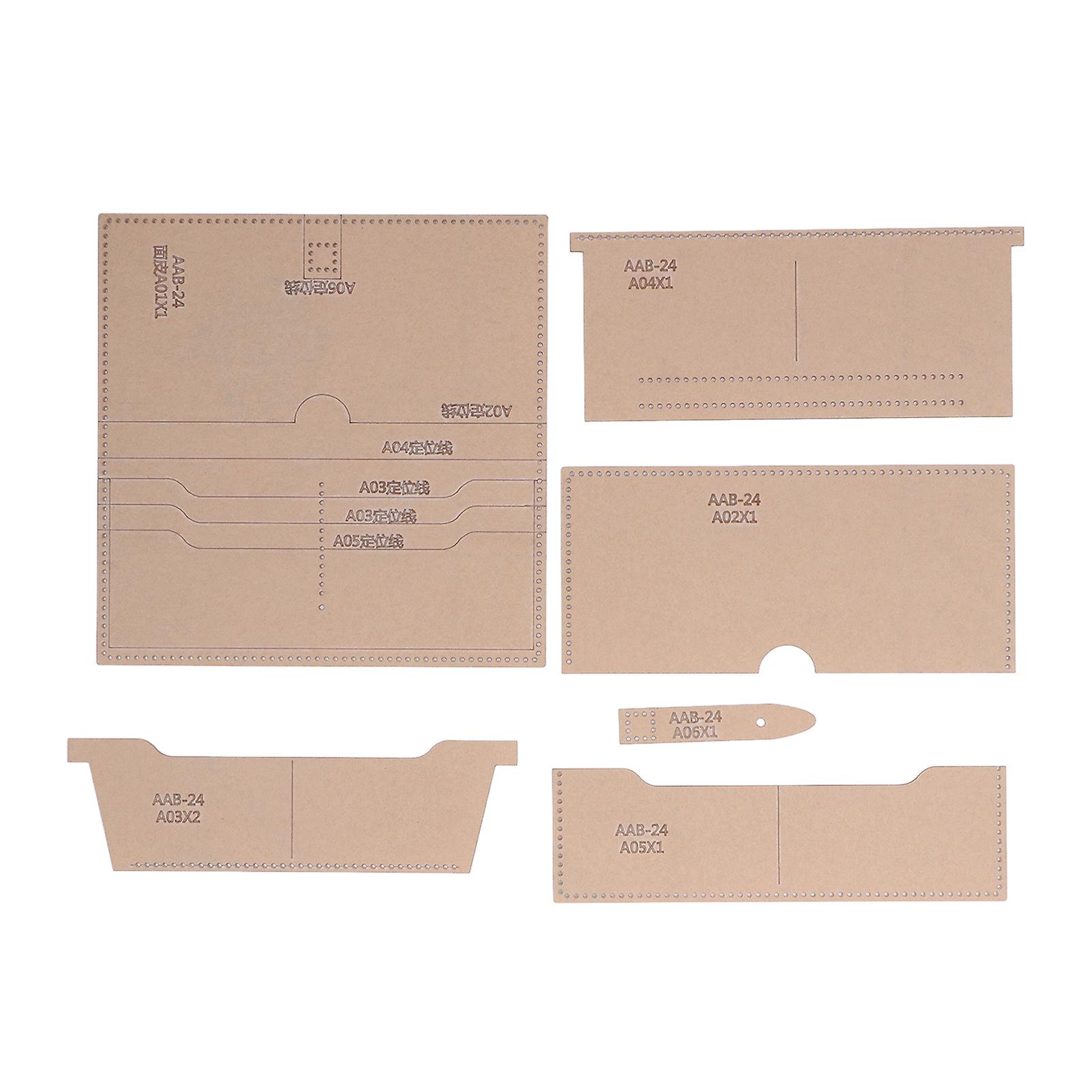 Durable Acrylic Wallet Template - 18x10x1.5cm for Precise DIY Crafting