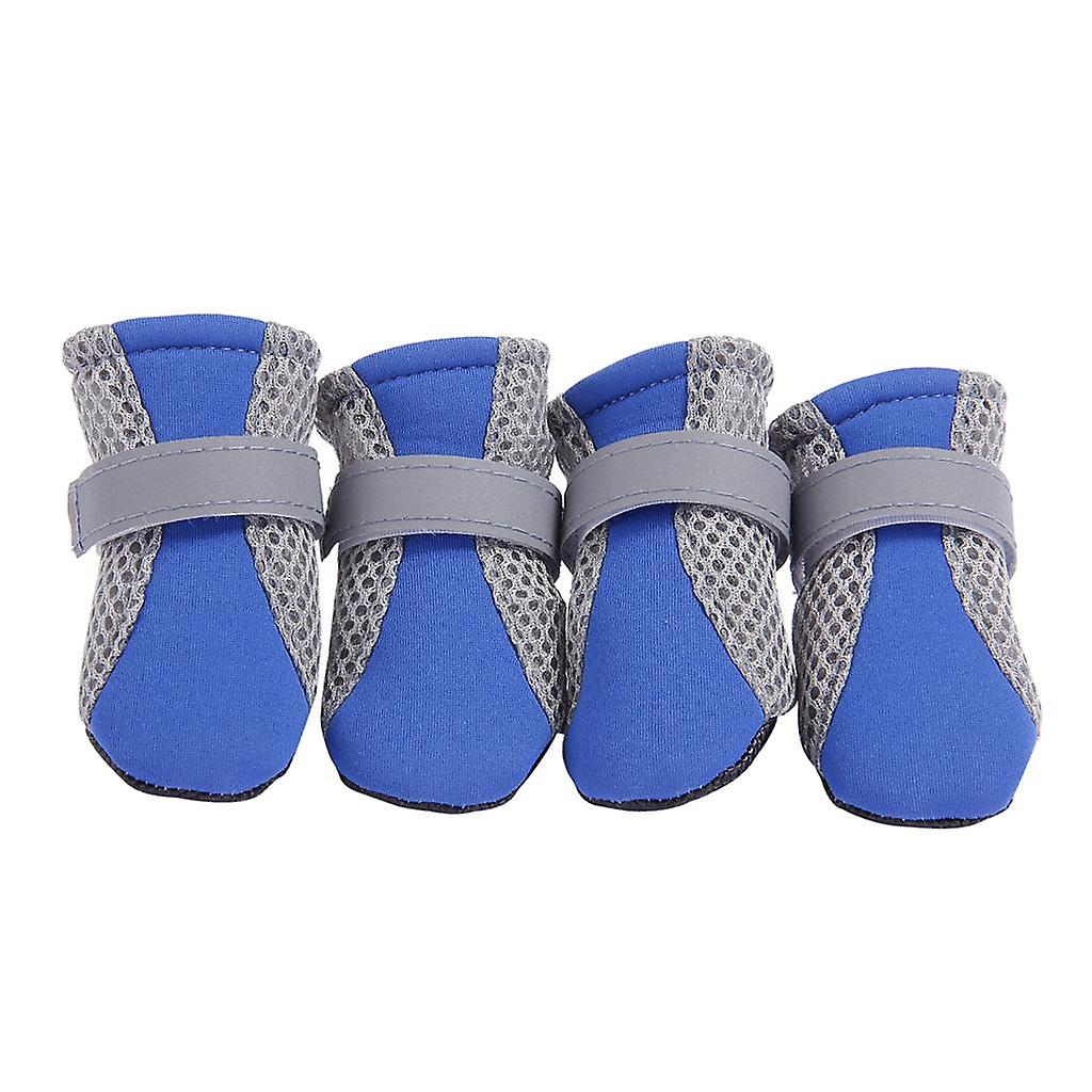 S/m/l Skid-proof Pet Dog Shoes, Puppy Boots Booties, Pets Paw Protector Red L