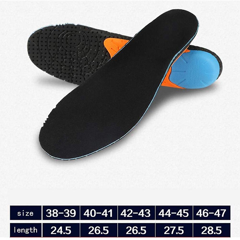 Shock Absorbing Running Insoles EVA Arch Support Size 38-47 Pair