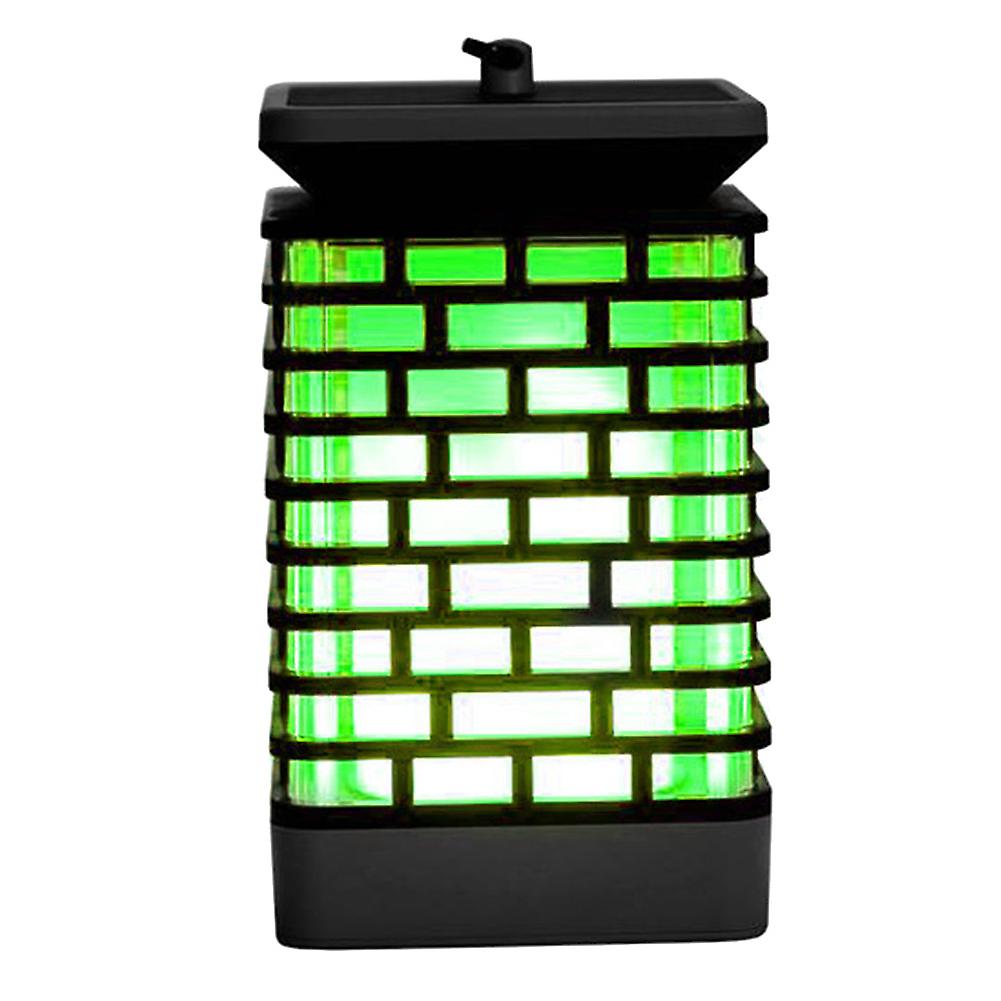 Solar Powered Flame Light Hook Hanging LED Lantern for Outdoor Camping Walkway