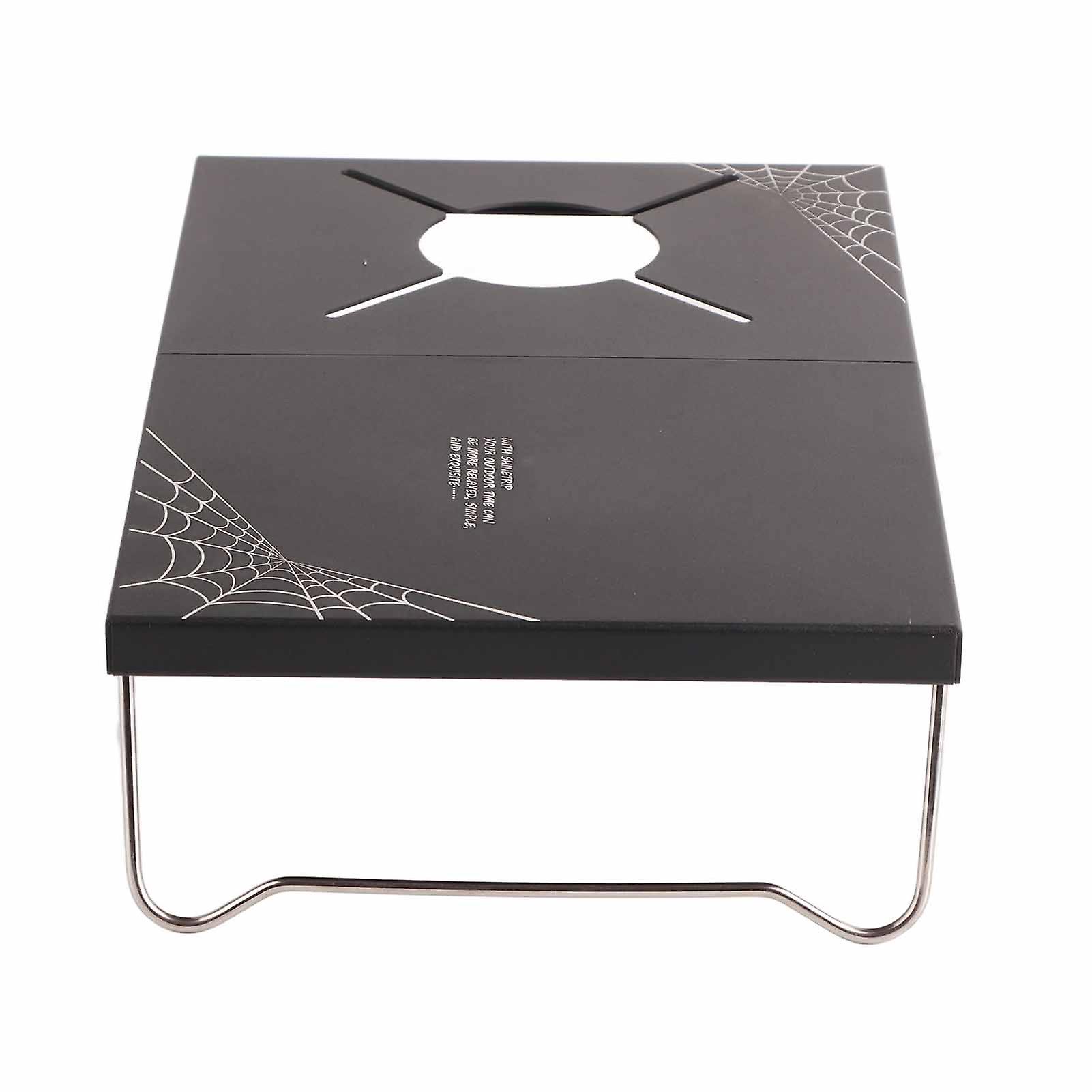 ピクニックテーブルアルミニウム合金折りたたみ式ポータブルミニキャンプストーブテーブル、屋外用収納バッグ付き