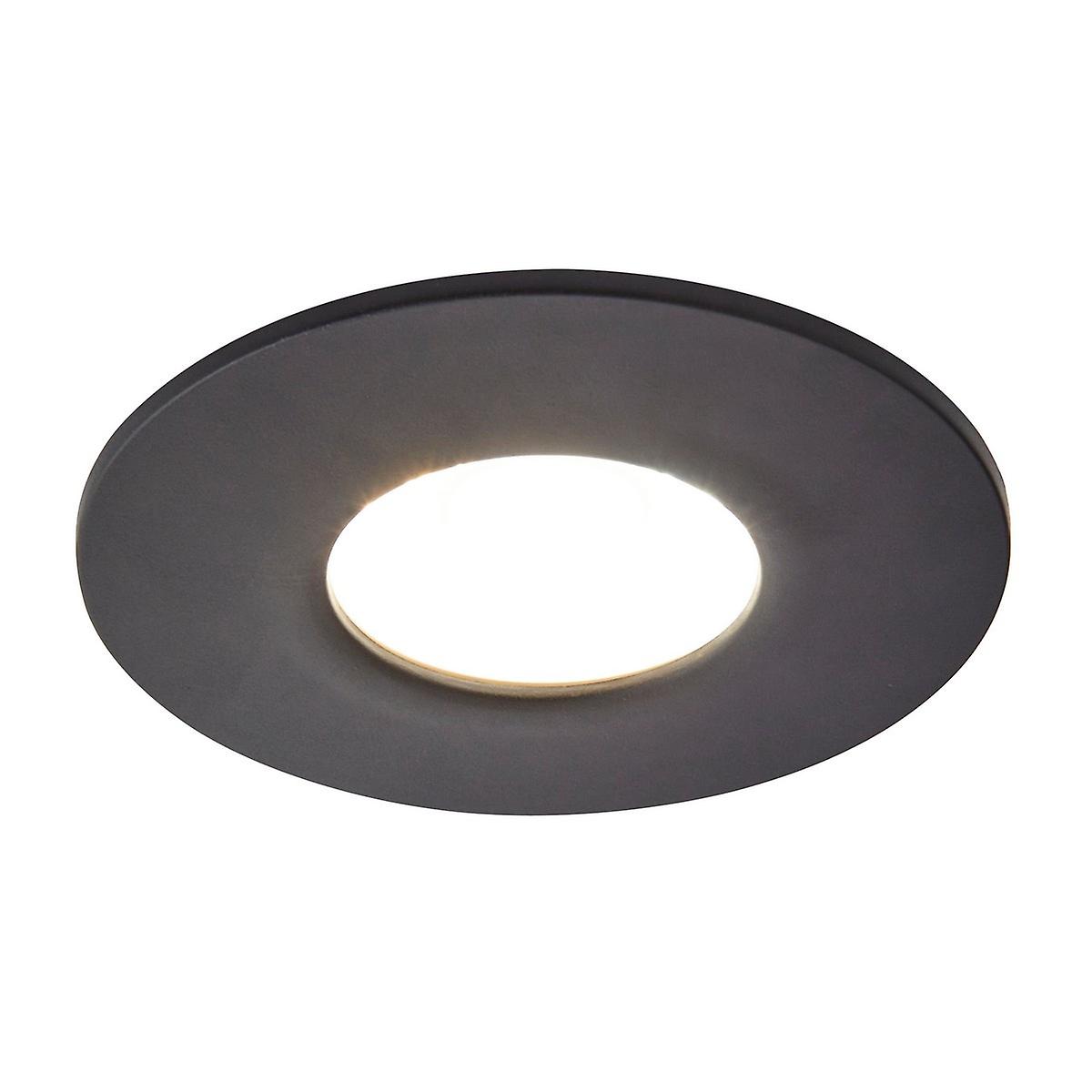 Rhom CCT FireRated LED Recessed Downlight Satin Black IP65